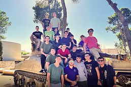 Torah Tech students visiting historical landmarks in Jerusalem Israel